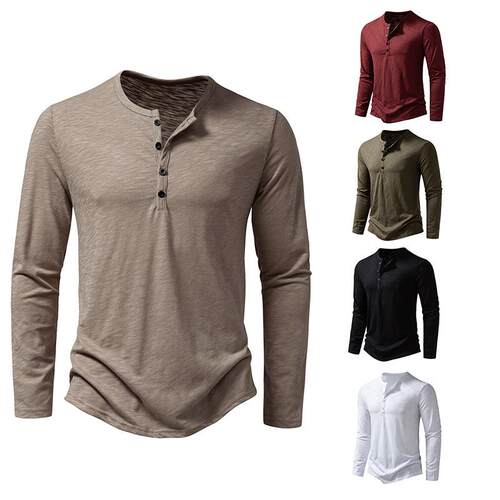 Men's long sleeved T-shirt men's base shirt men's inner