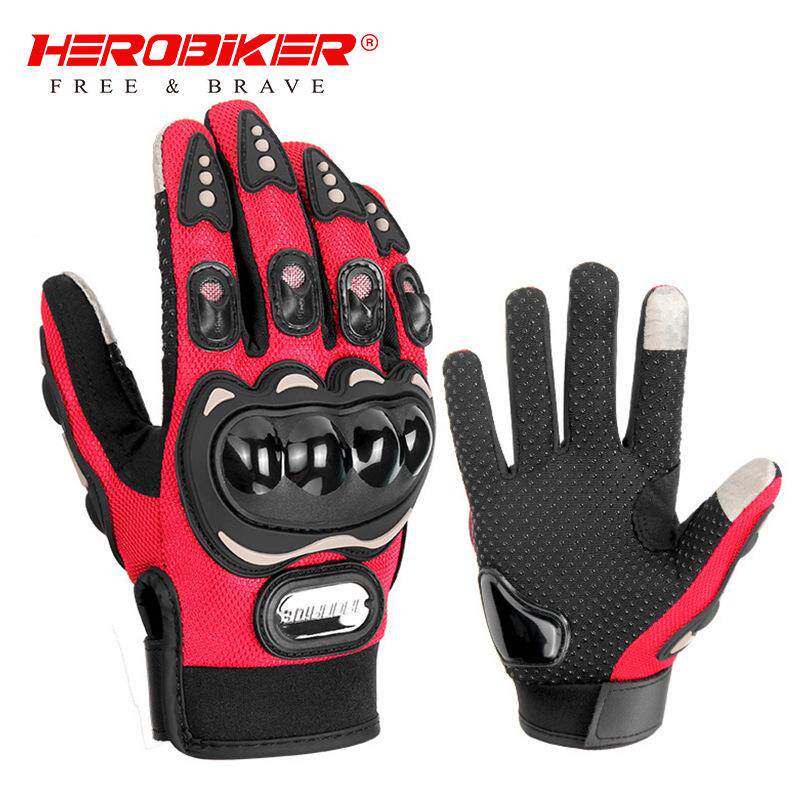 摩托车户外骑行手套男女四季触屏防滑防摔全指自行车战术手套用品