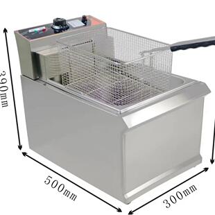 商用903单缸单筛电炸炉17L大容量加厚油炸锅不锈钢厂家