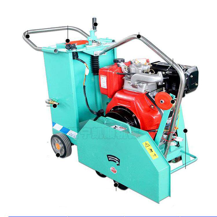 小型马路切割机混凝土路面切缝机手扶式道路修补切割机现货供应