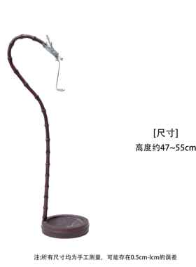 古香锡手工大漆插龙挂香竹制倒挂香座线香龙PSL头香挂