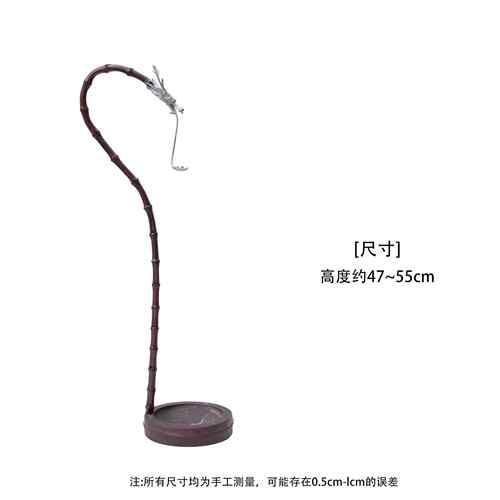 古香锡手工大漆插龙挂香竹制倒挂香座线香龙PSL头香挂