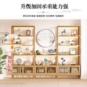 架柜新20221228中式 博古架茶室置物摆架茶叶展示非实木隔断多宝阁