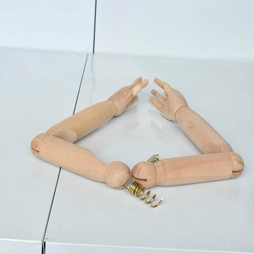 厂家直销小手臂童手臂 木制关节手臂活动手臂关节手木头工艺品