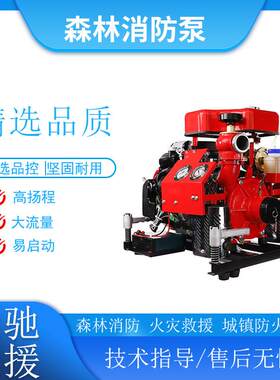 BJ15G森林消防水泵可多台串联引水输送泵1500L/min流量供水泵