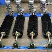 清洗毛刷辊电动扫滚148刷清带扫器输水泥皮送机清器毛刷辊无动力