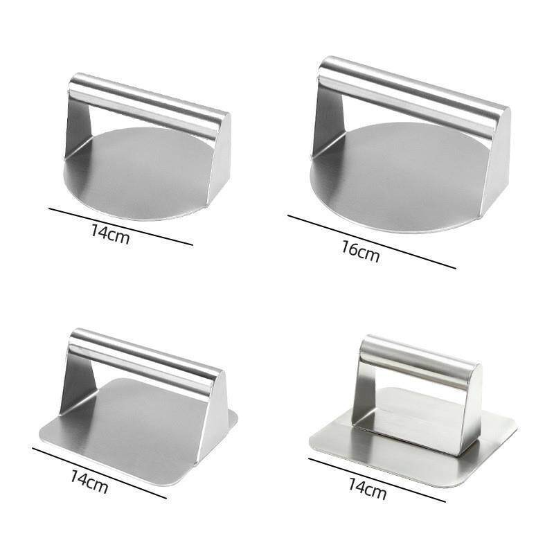 压油器炸串加大厚专用压板圆形鸭肠压饼铁板烧工具烧烤炉小吃鱿鱼