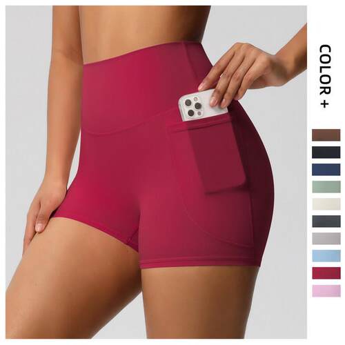 Ladies' pocket yoga pants, three part yoga pants, women's