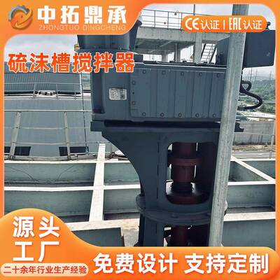硫泡沫槽搅拌机 浸取槽配碱槽搅拌器顶入式搅拌设备 浓缩液搅拌机