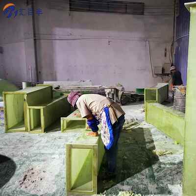 形汇百丰风有机玻璃钢矩IYA风管质量好胶衣法兰玻璃钢方管合面格