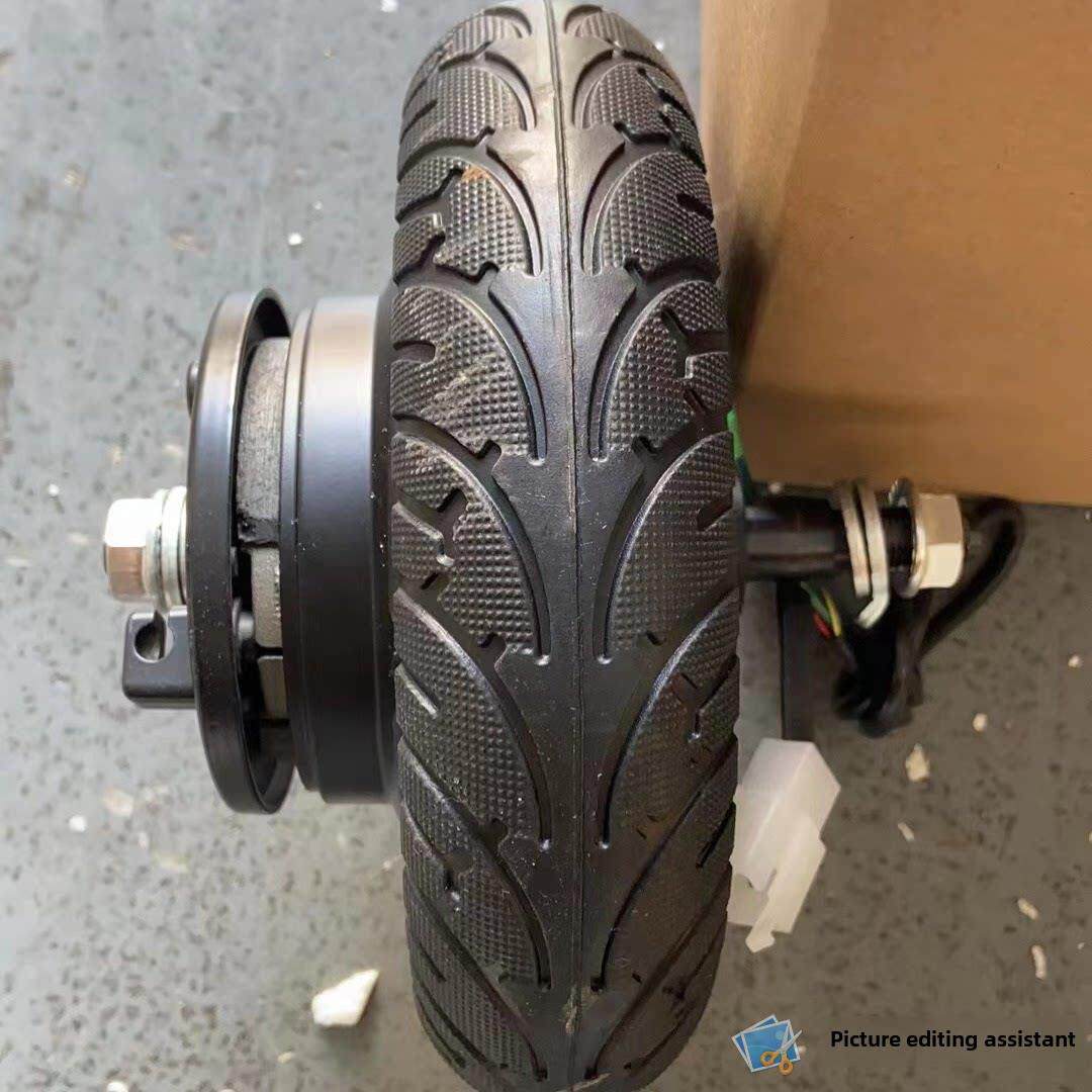 8英寸24V36V48V350W电动滑板车改装配件小海豚无刷轮毂电机实心轮