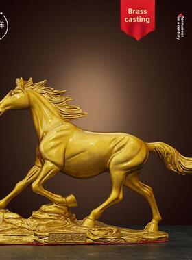 立即成功，十二生肖，铜马装饰品，手工艺品，入口大厅，客厅桌面