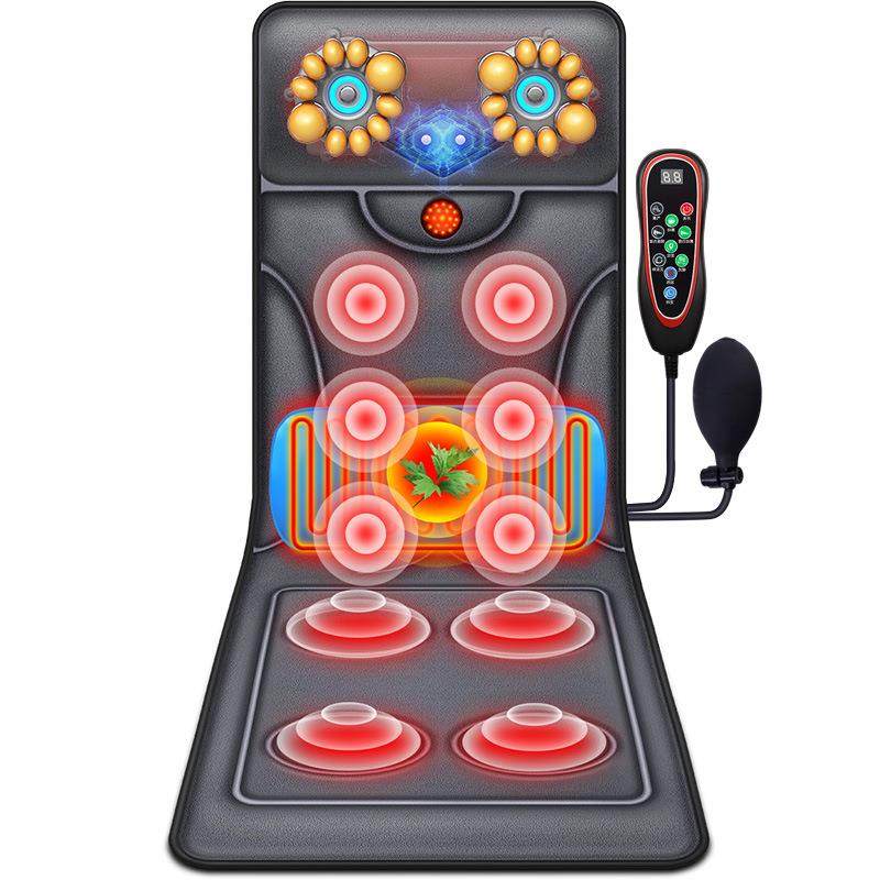 颈椎按摩器多功能家用电动全身按摩毯颈腰部背部肩部靠垫床垫椅垫