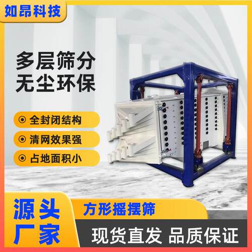 石灰石铝锌等金属灰铁粉煤炭矿用砂石方形筛分机过滤方形摇摆筛