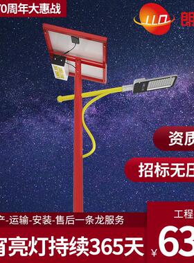 6米太阳能路灯LED光伏路灯30W40W60W厂家新农村道路灯户外7米8米