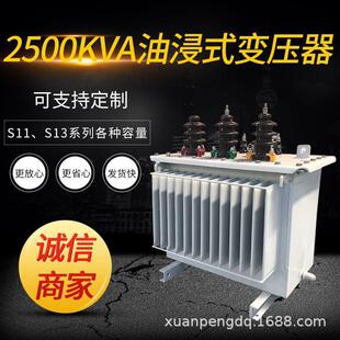 0.4kV铜芯20 低损耗三相油浸式 0.4KV 2500kVA 变压器S13