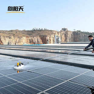 光伏板清洗工具太阳能发电板清洗设备机器人手持电动光伏板清洗机