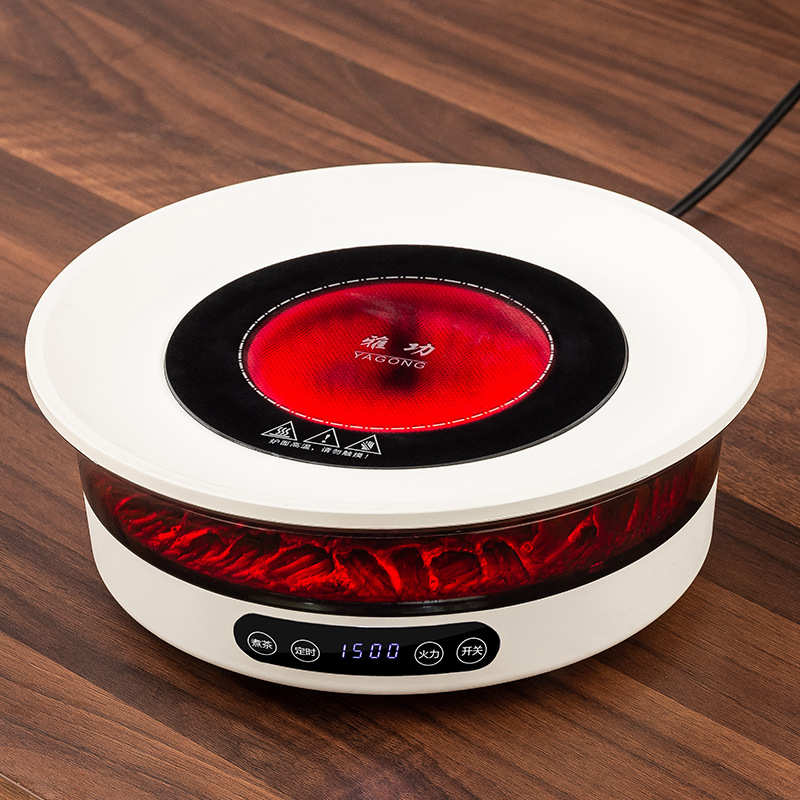 围炉煮茶电陶炉茶室家用电茶炉无烟煮茶器煮茶炉多功能烤火炉