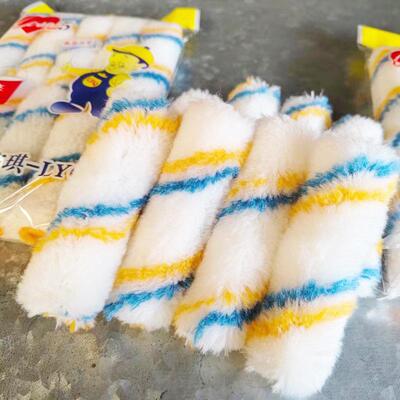 乳胶长毛彩条滚筒料刷4漆GAP6/9寸拇指滚刷装修内/外墙涂工具刷