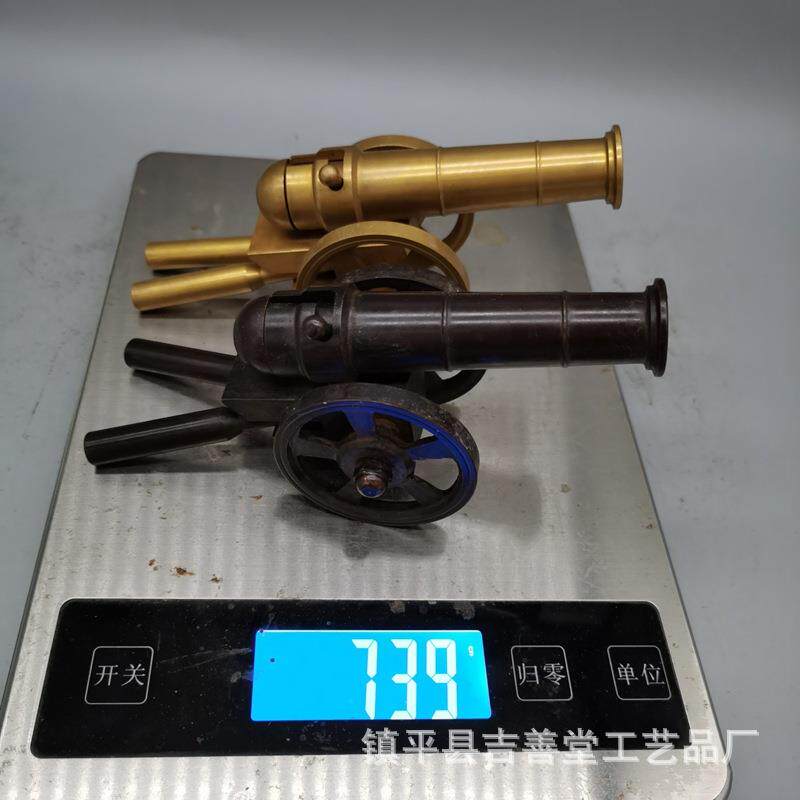 铜炮大炮摆件模型炮仿古炮迷你小铜炮中式家居电视贵装饰摆件