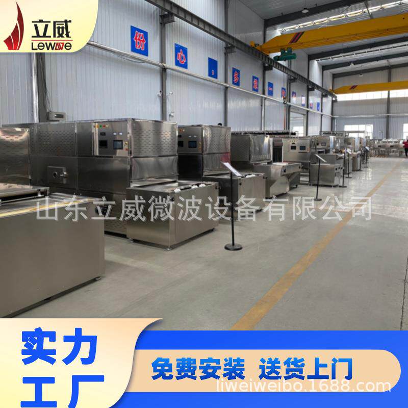 隧道式枣片微波烘干杀菌设备立威干果制品干燥灭菌生产线