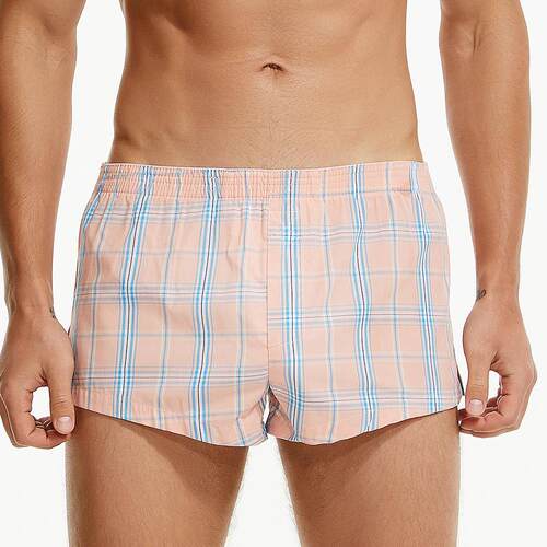 Men's home pants plaid sleepwear cool