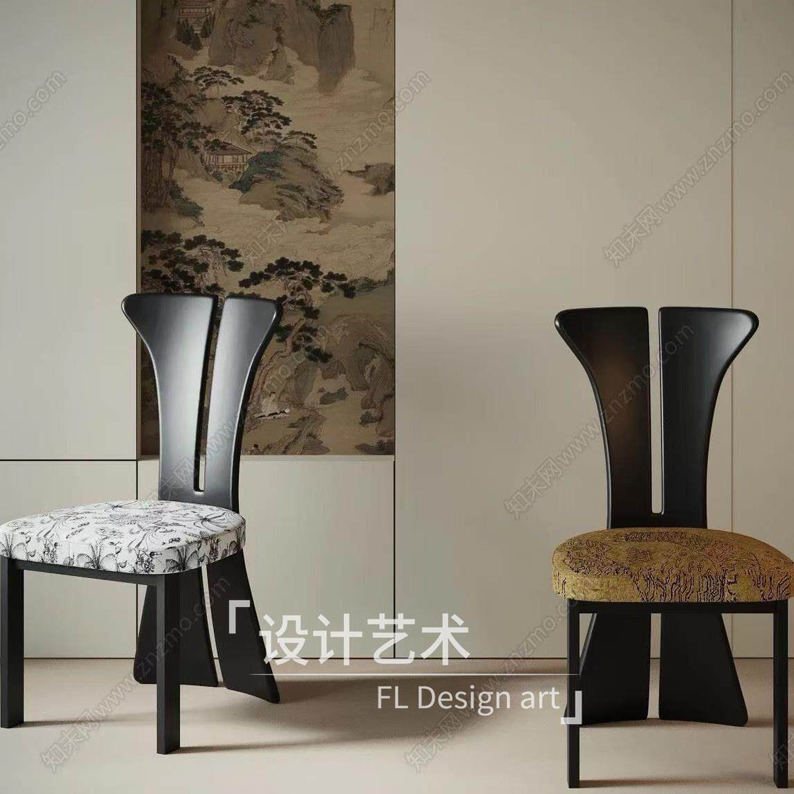 简约风中古设计师创意休闲椅高背椅实木餐椅办公洽谈椅单椅书桌椅