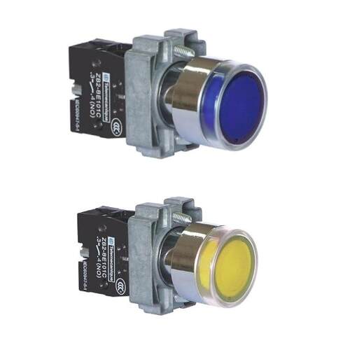 现货供应 红色带灯按钮 XB2BW34B1C 电压 AC/DC 24V