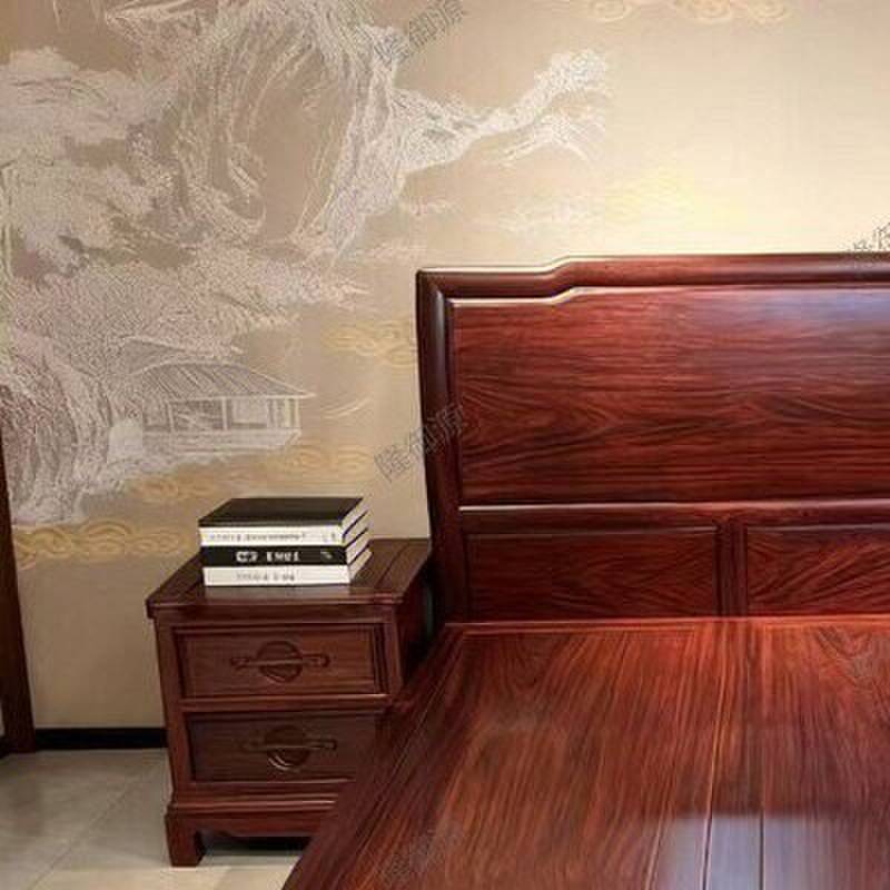 红木床全实木中式床酸枝木1.8米1.5双人主卧高端大床明清古典家俱