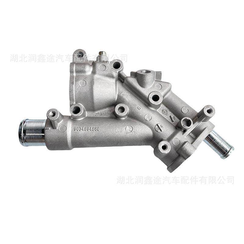 1338AV 9687927980冷却水节温器出水室适用C4 C5标致307 406 407