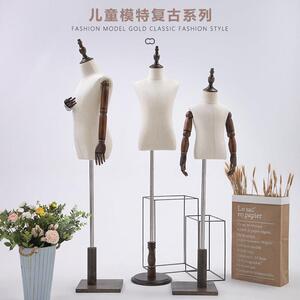 童装店模特道具女男半身小孩儿童服装店人台展示架橱窗模特架子
