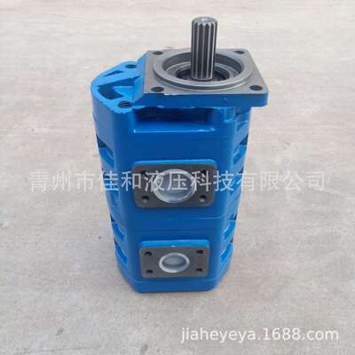 打桩机双联液压泵供应63/63齿轮泵CBHP2063/2032齿轮泵