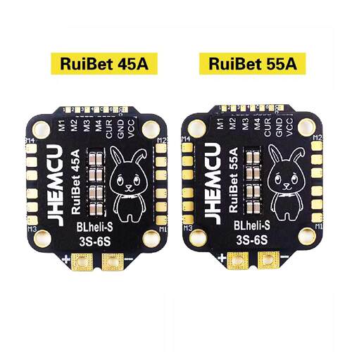 JHEMCU津航RuiBet兔子3-6S四合一电子调速器45A50A55A 60A 65A穿