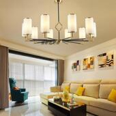 中山工厂极简中山工厂直销新中式 全铜客厅吊灯简约大气中国风卧室