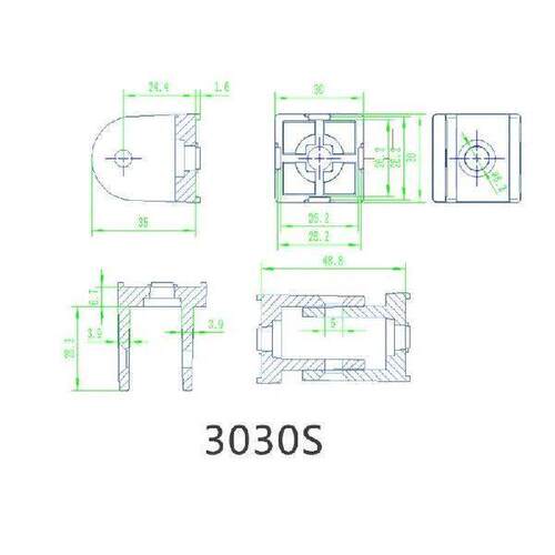 Zinc Alloy Flexible Hinge With Handle Die Cast Joint