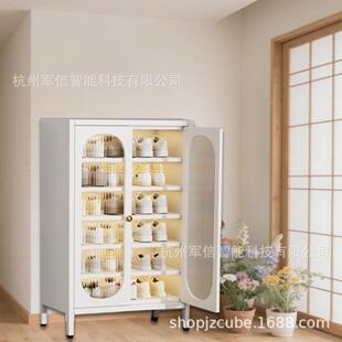钢制鞋柜多层可调节层高防尘鞋架门口入户玄关大容量收纳轻奢鞋柜