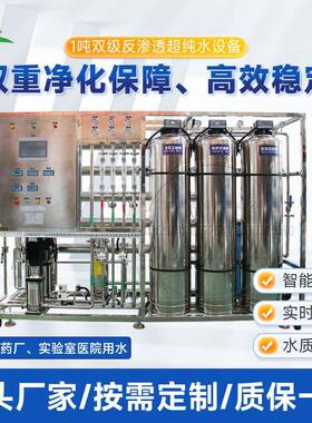 反渗透净水器小型净水机商业用机单双极去离子过滤水处理纯水设备
