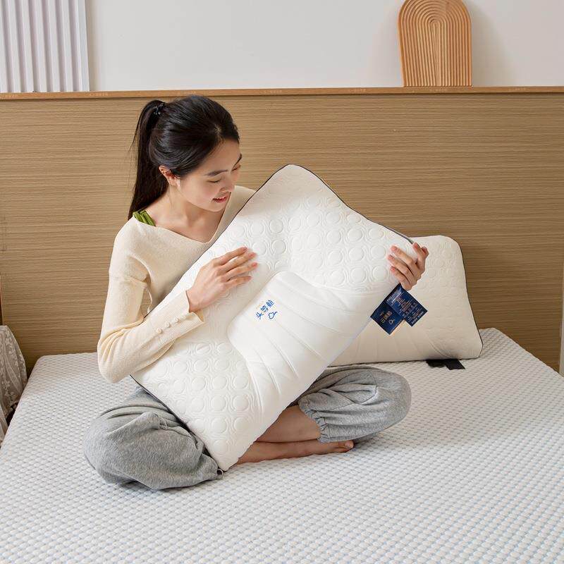 星级酒店天然乳胶枕头枕芯护颈椎助深度睡眠家用套装一对拍2