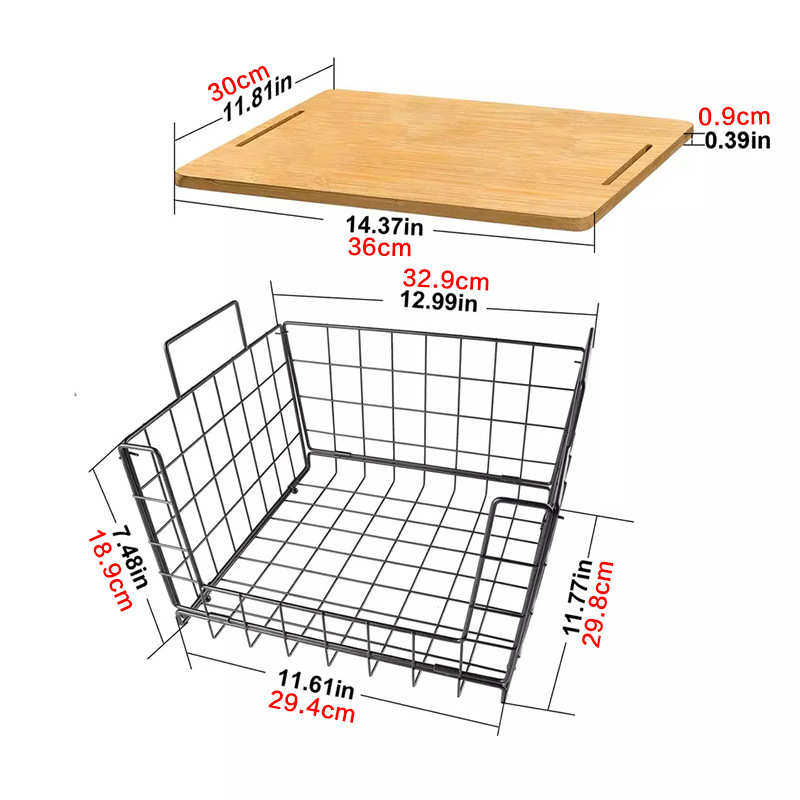 简约铁艺带木板储物篮创意家居杂志衣物水果收纳筐带手提置物篮,收纳整理,其他收纳篮,淘宝优惠券,粉丝福利购,淘宝优惠卷