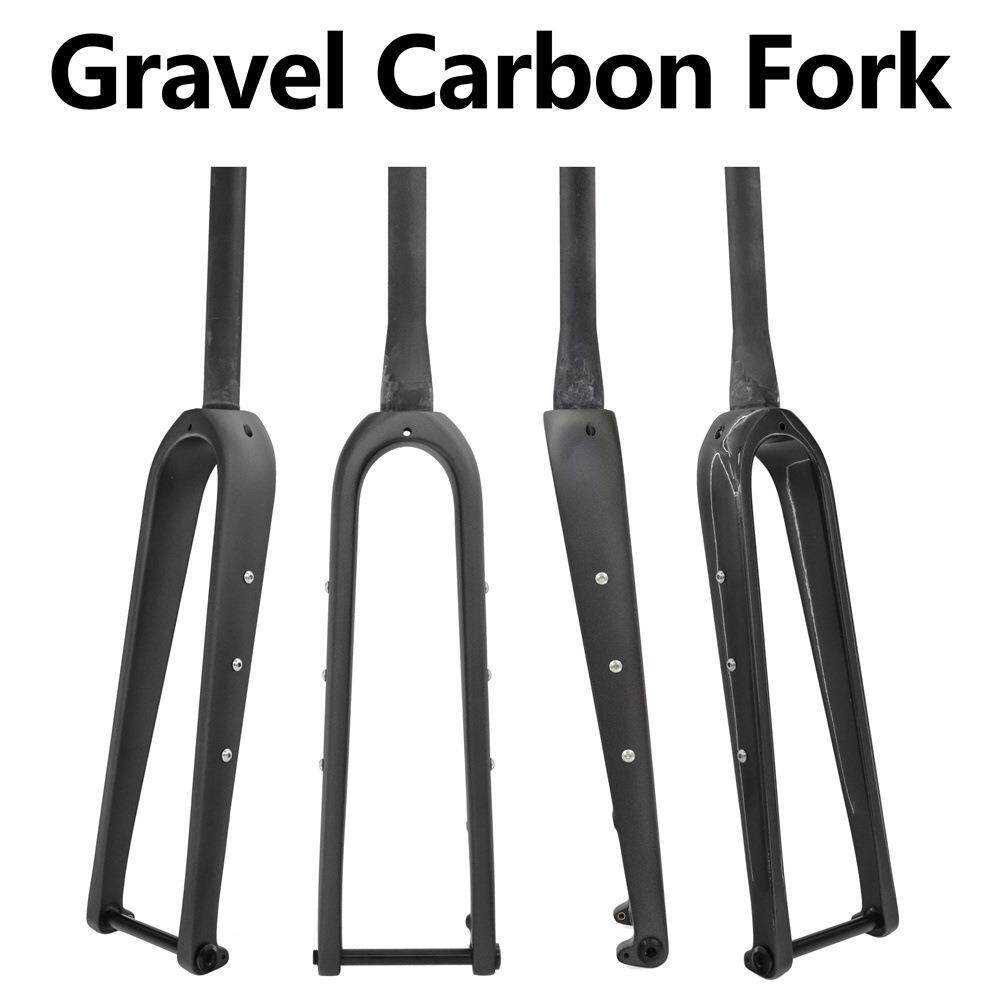 碳纤维Gravel自行车前叉700C公路越野T800前叉桶轴开档100*12mm