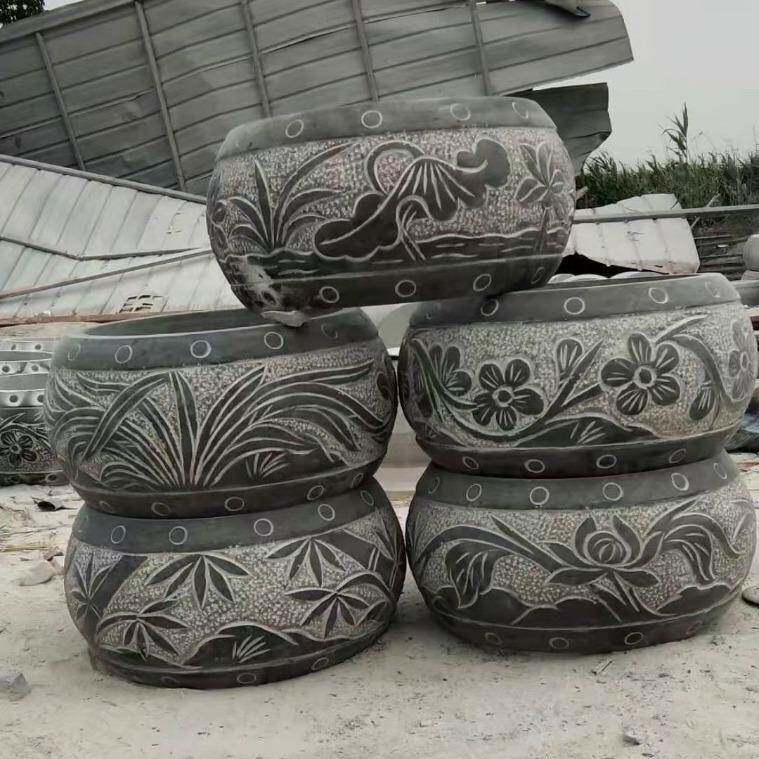 石柱墩天然青石墩子底座花岗岩木柱脚实心柱顶石空心柱子皮柱础石