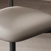 背轻师HYT609餐感餐厅设计款 极奢简餐 椅子靠休闲凳子餐椅家用意式