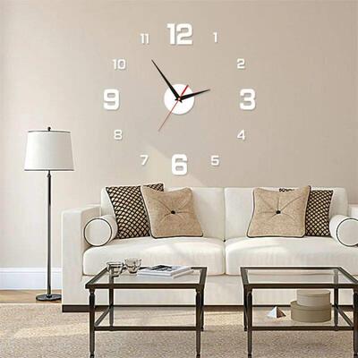 Simple Modern Design Digital DIY Clock Silent Wall Clock Ro
