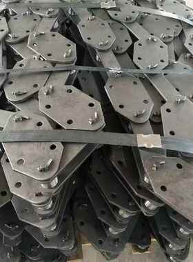 FU刮板机送板链大节距条弯板锰钢板式链NE型板式链输条