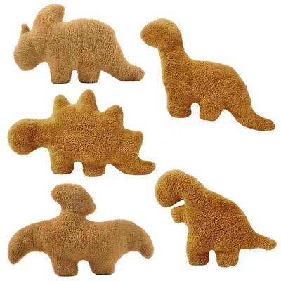 Creative Dino Chicken Nuggets Plush Stuffed Toy Sofa Pillow
