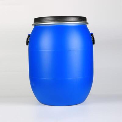 加厚法兰抱箍桶100L带盖圆筒新料塑料桶涂料酵素冰水桶