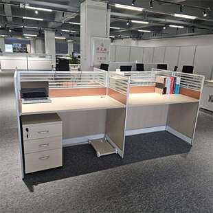 职员办公桌简约现代4人位双6四公司工位卡座员工办公室桌椅桌组合