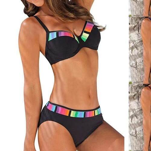 Bikini women's swimsuit plus size fat 比基尼女士泳衣大码胖