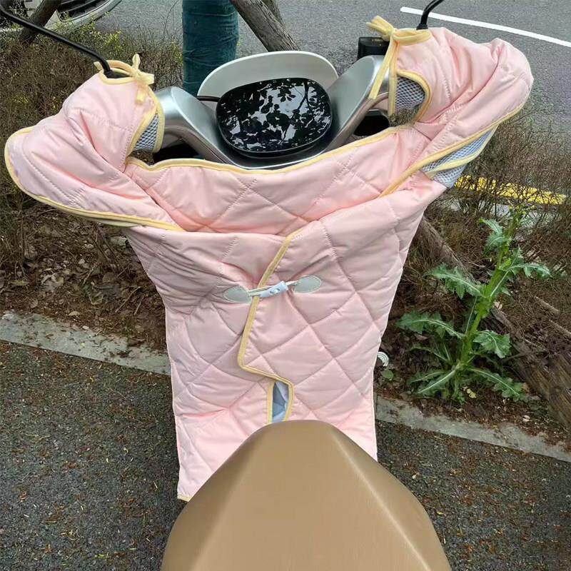 纯色电动车挡风被夏季薄款防晒防风防紫外线遮阳罩电瓶车四季通用