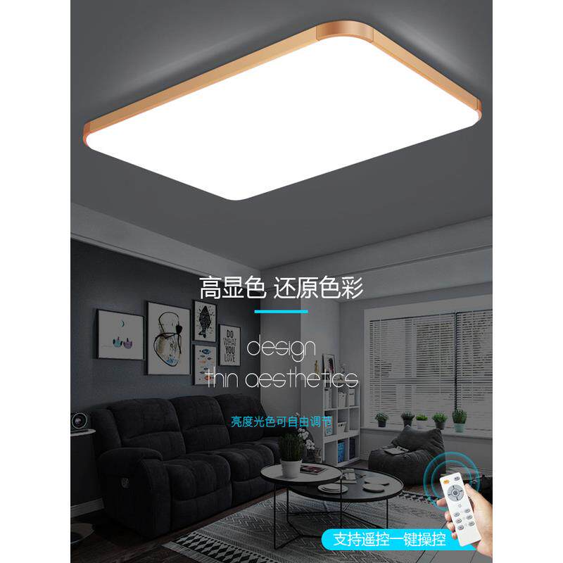 新款直销客厅灯长方形 LED 大气吸顶灯 卧室灯大方现代简约阳台灯